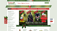 Desktop Screenshot of christmasornaments.com
