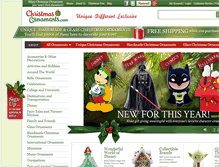 Tablet Screenshot of christmasornaments.com